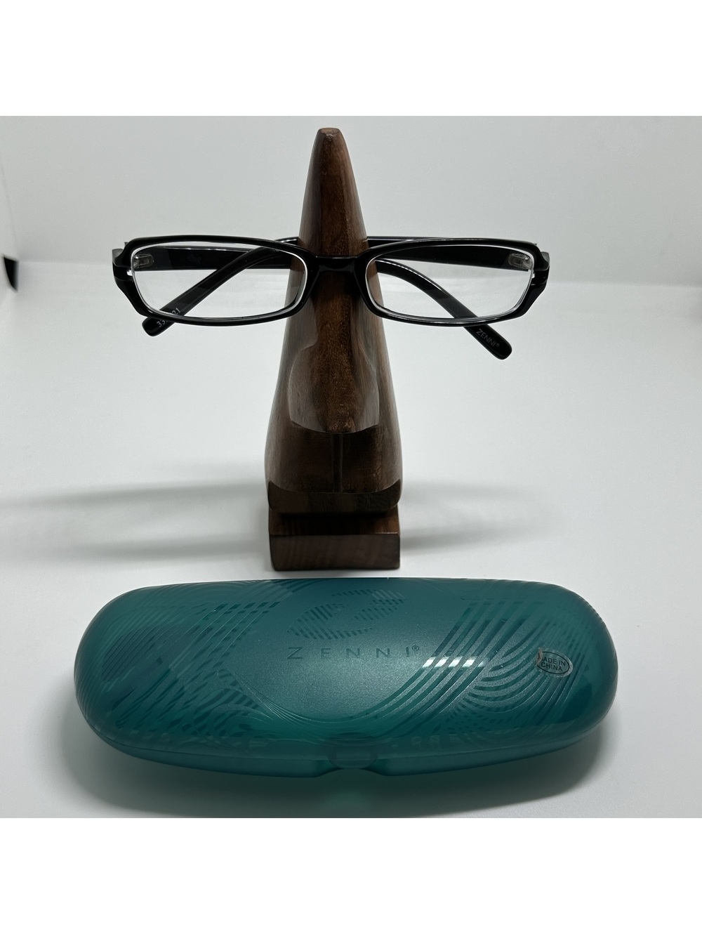 Zenni Black Rectangular Prescription Glasses Frames with Case